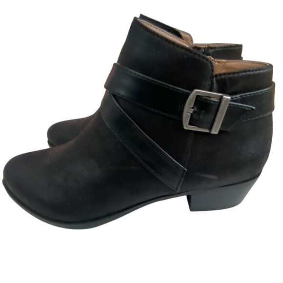 Lifestride Velocity 2.0 Faux Suede Ankle Booties-Black-Size 7M-GUC - Picture 2 of 9